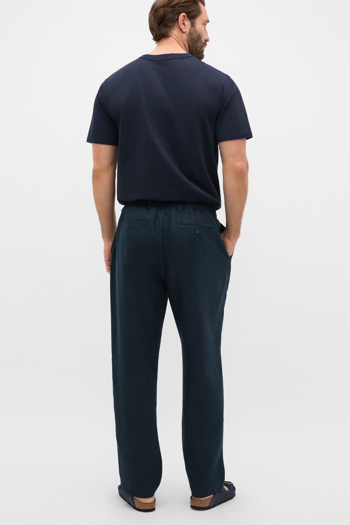 Pull On Linen Pant