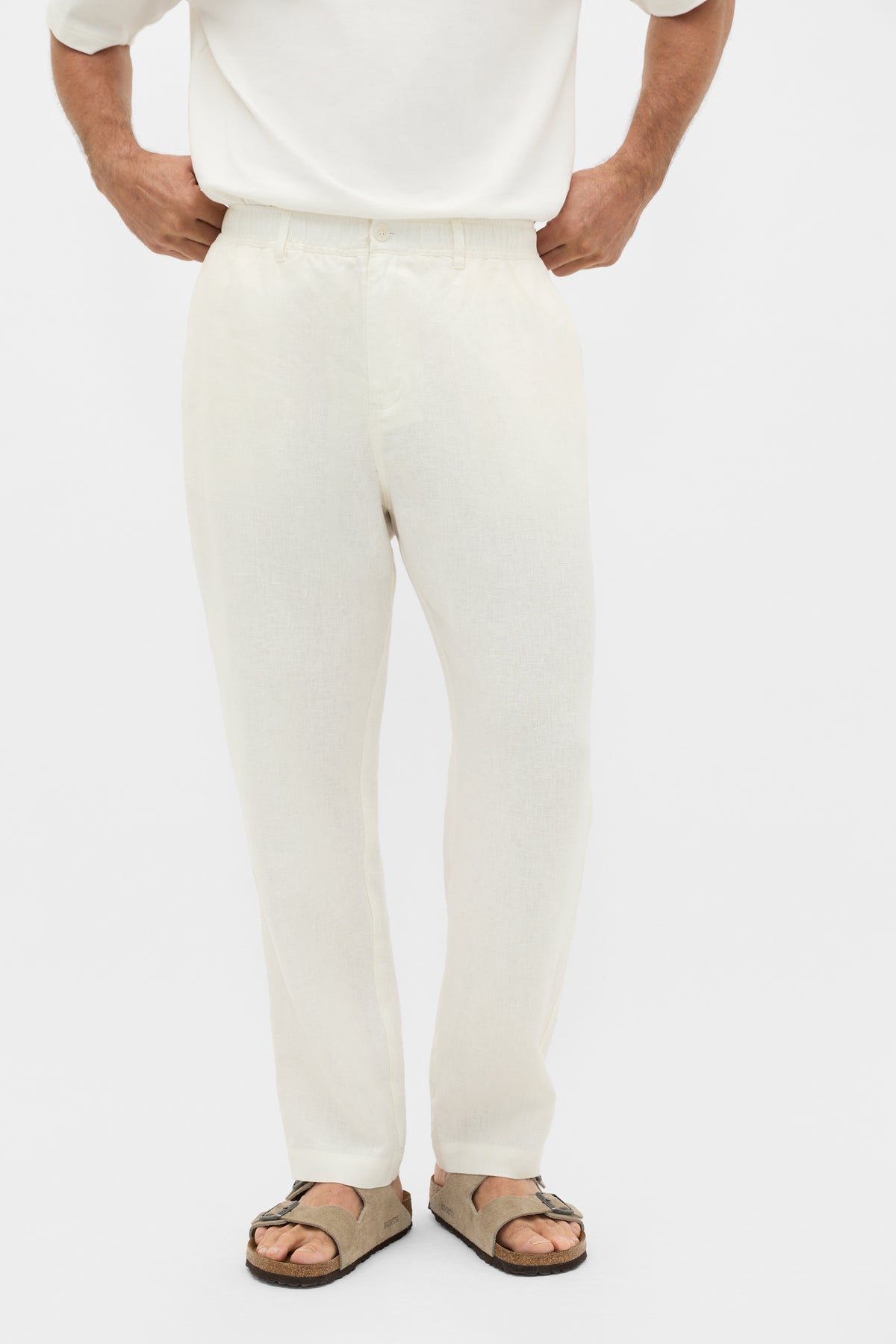 Pull On Linen Pant