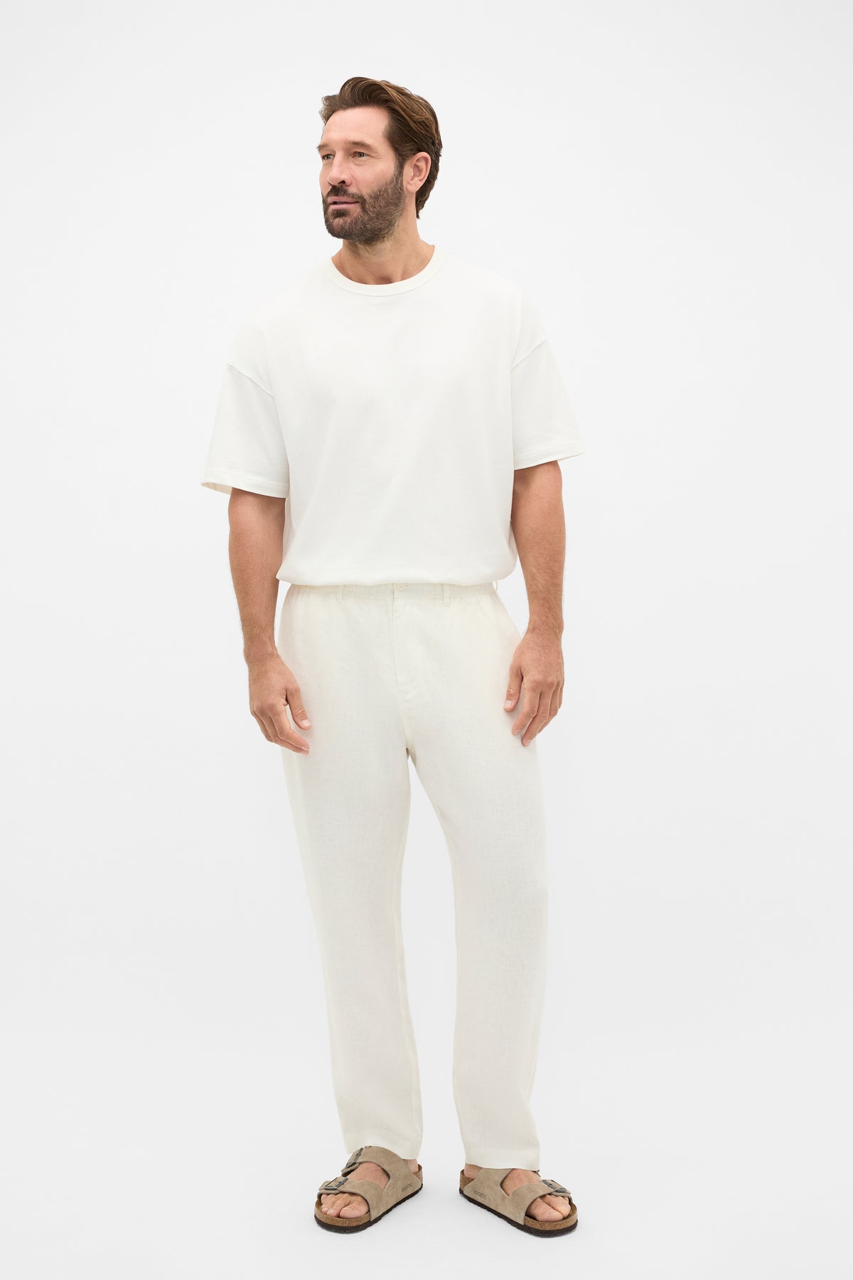 Pull On Linen Pant