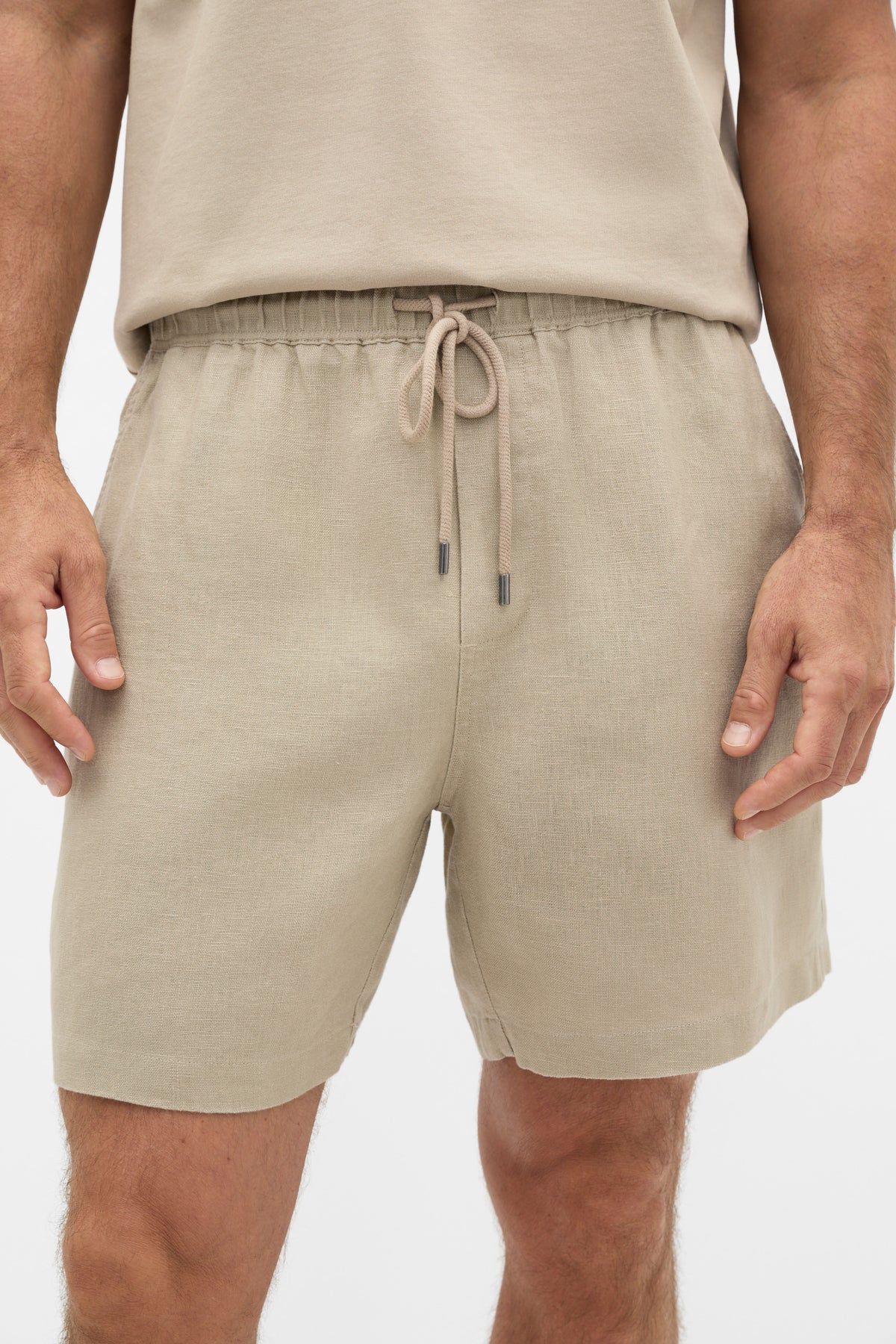 Pull On Linen Short