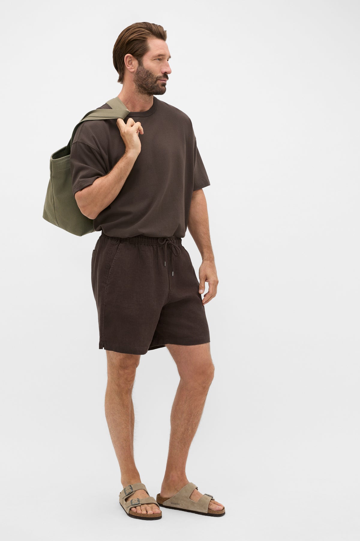 Pull On Linen Short