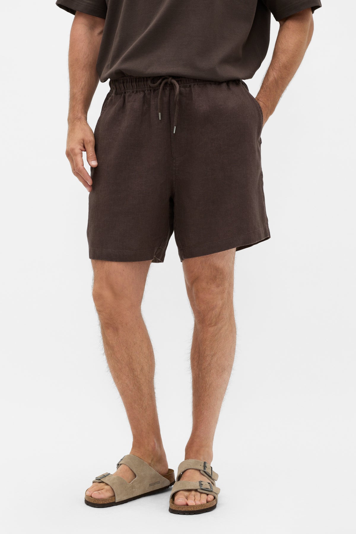 Pull On Linen Short