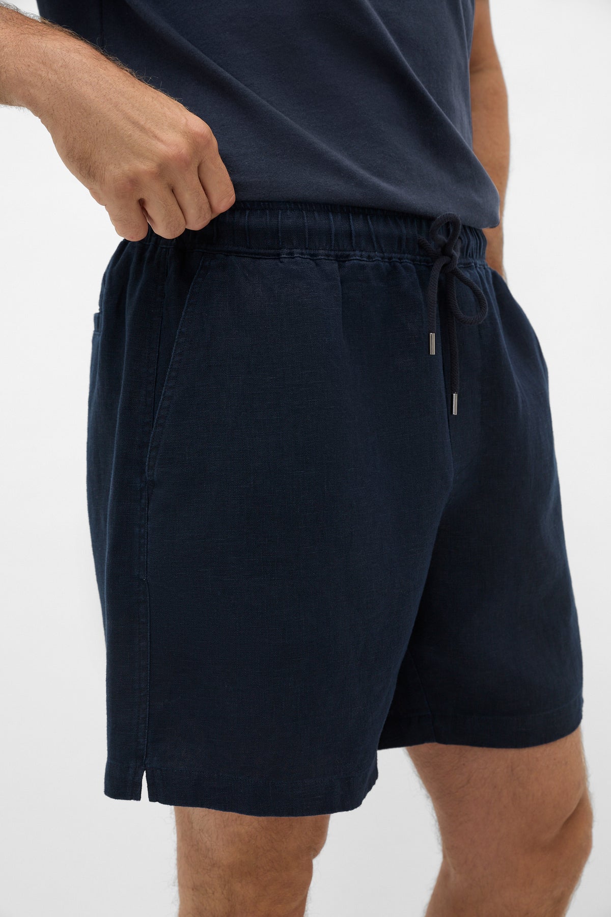 Pull On Linen Short