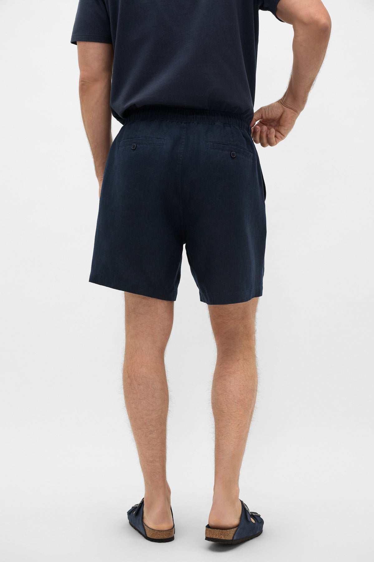 Pull On Linen Short