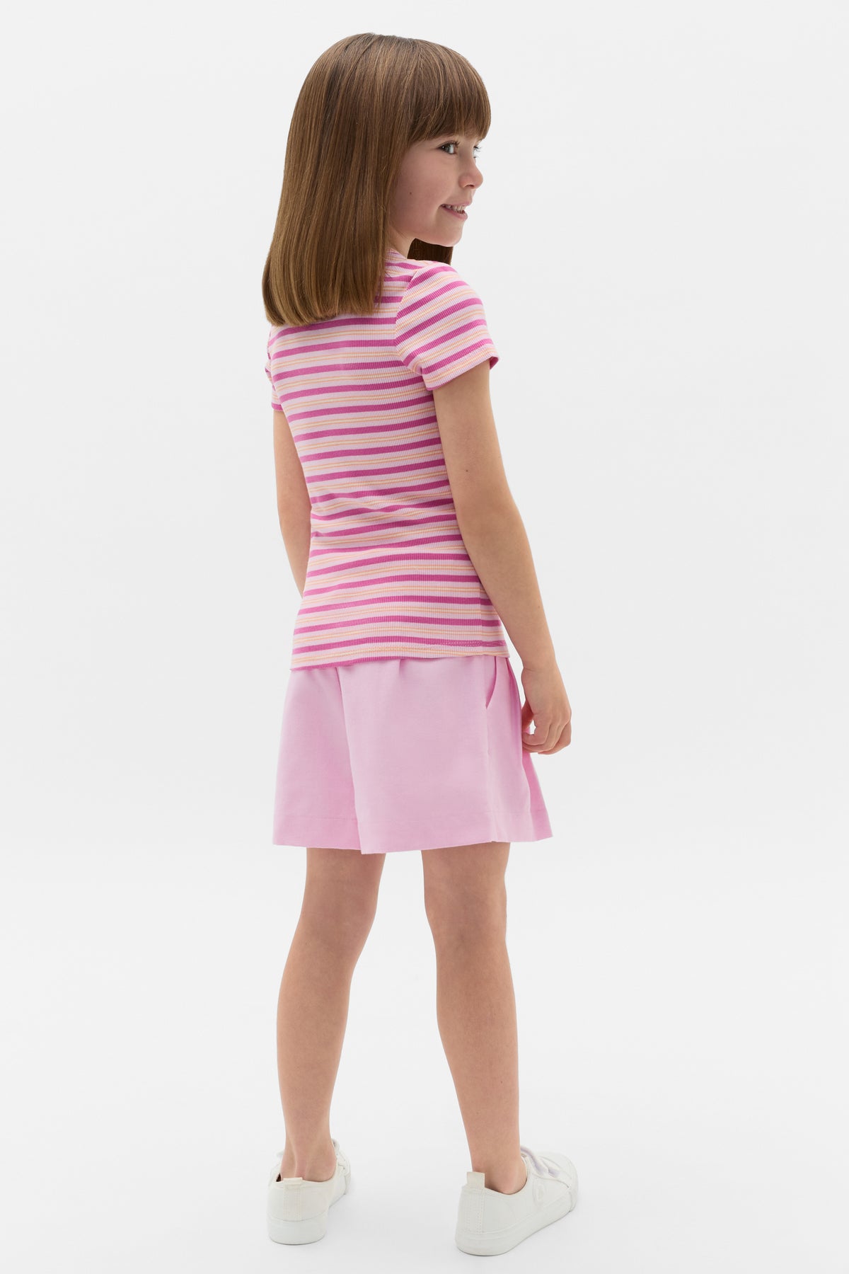 Stripe Logo Rib Tee