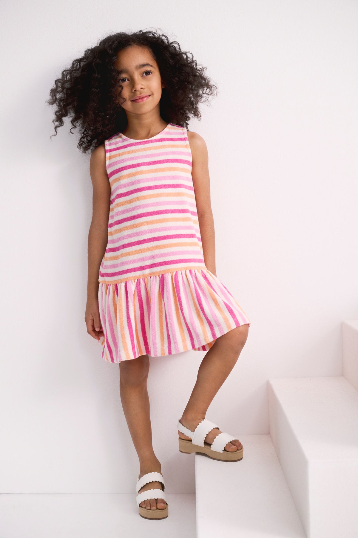 Stripe Terry Dress