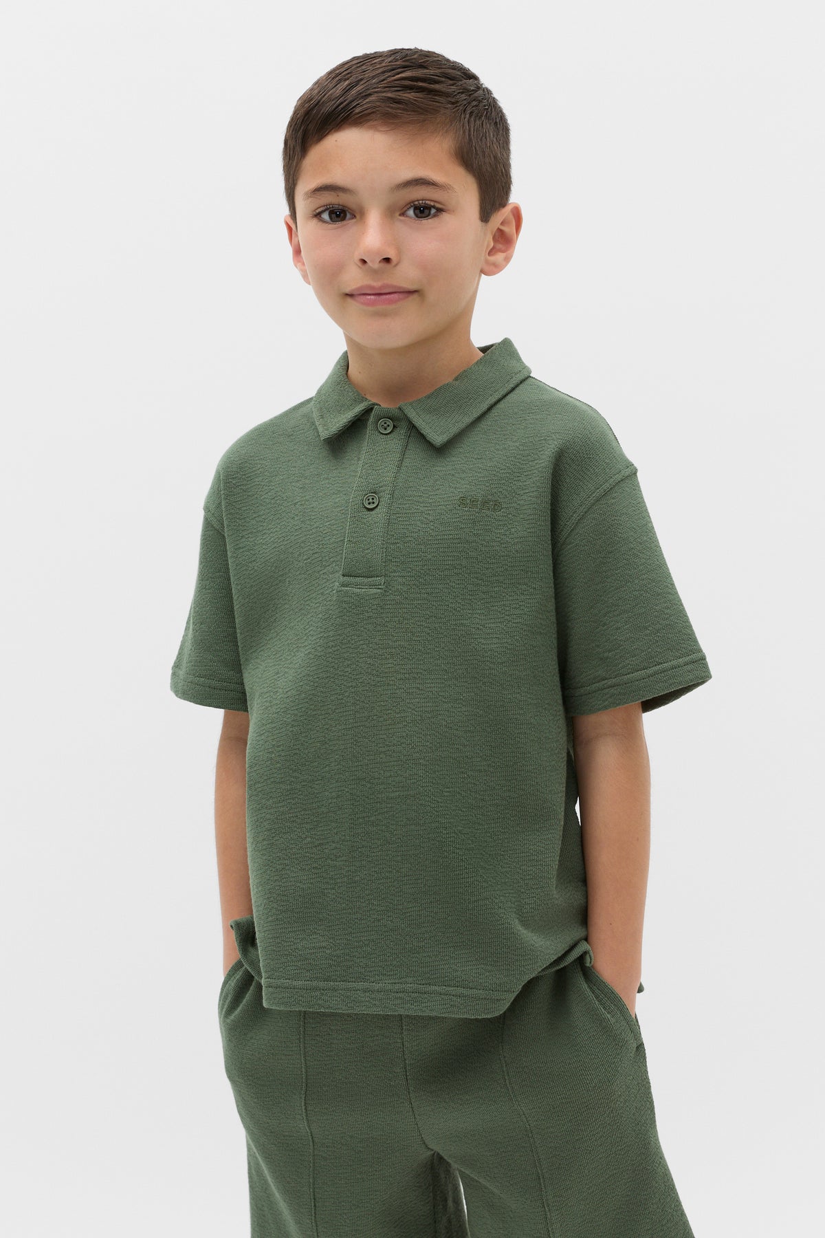Texture Knit Polo