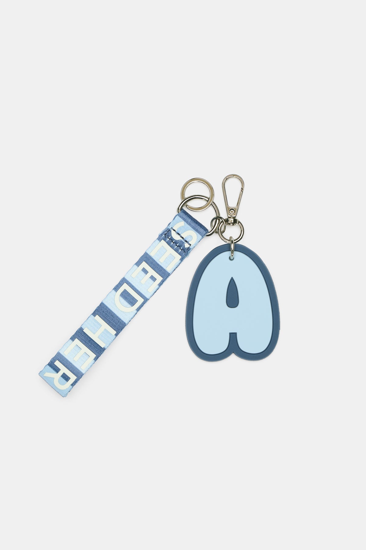 Stripe Strap Initial Keyring