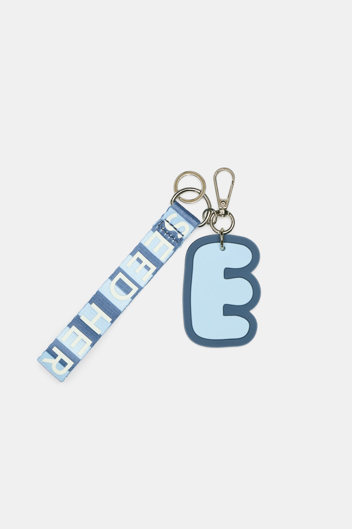 Stripe Strap Initial Keyring