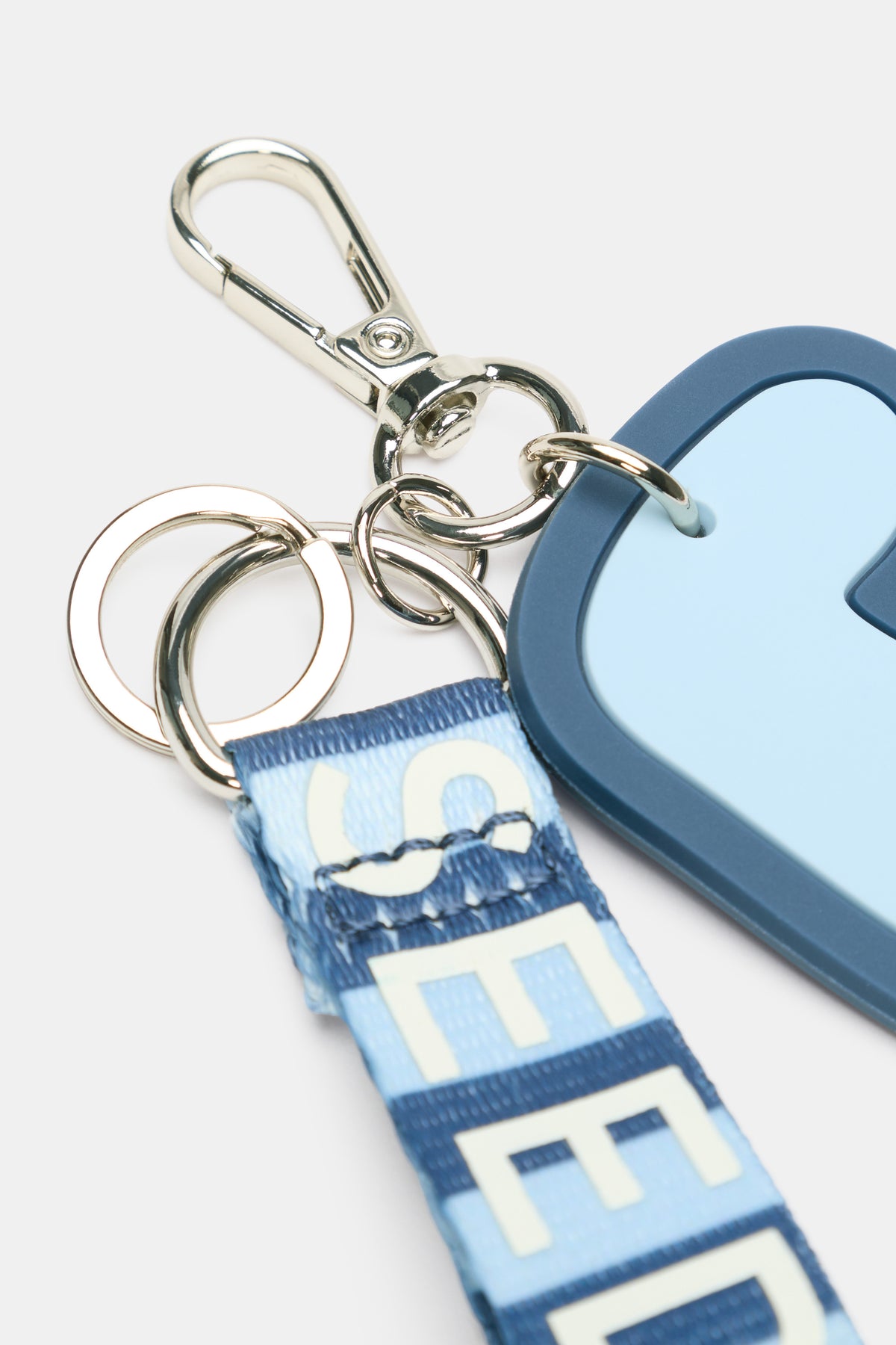 Stripe Strap Initial Keyring