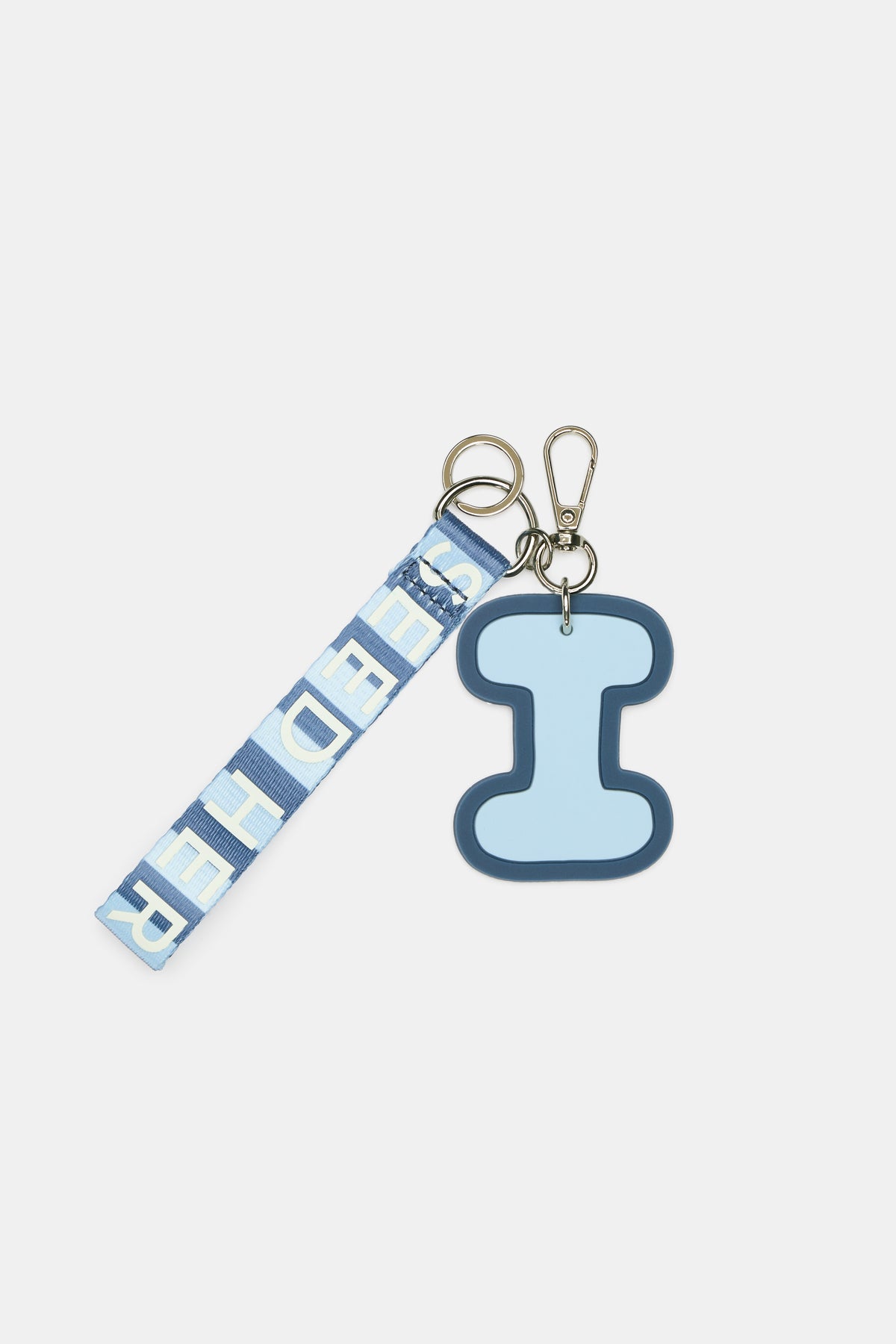 Stripe Strap Initial Keyring