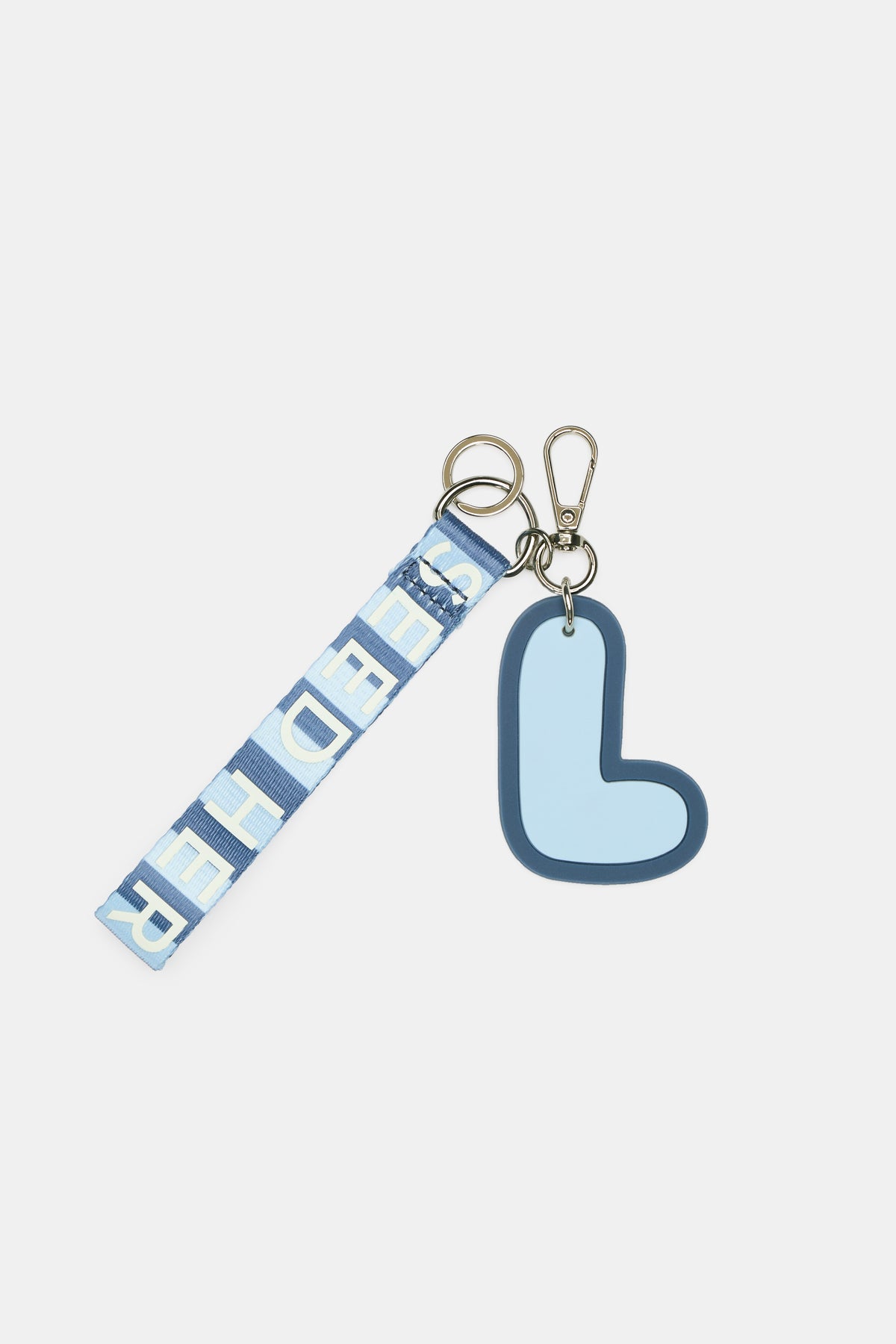 Stripe Strap Initial Keyring