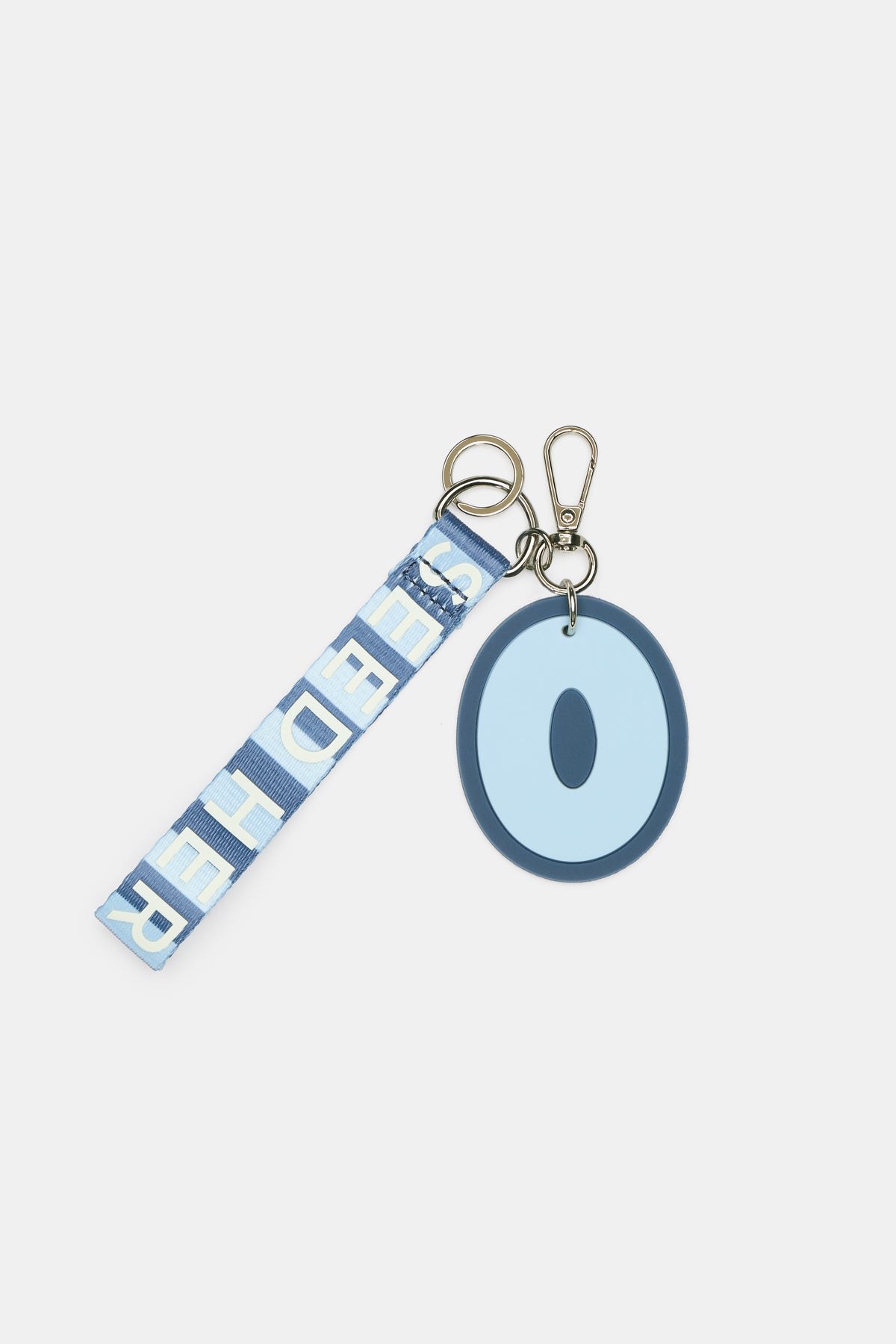 Stripe Strap Initial Keyring