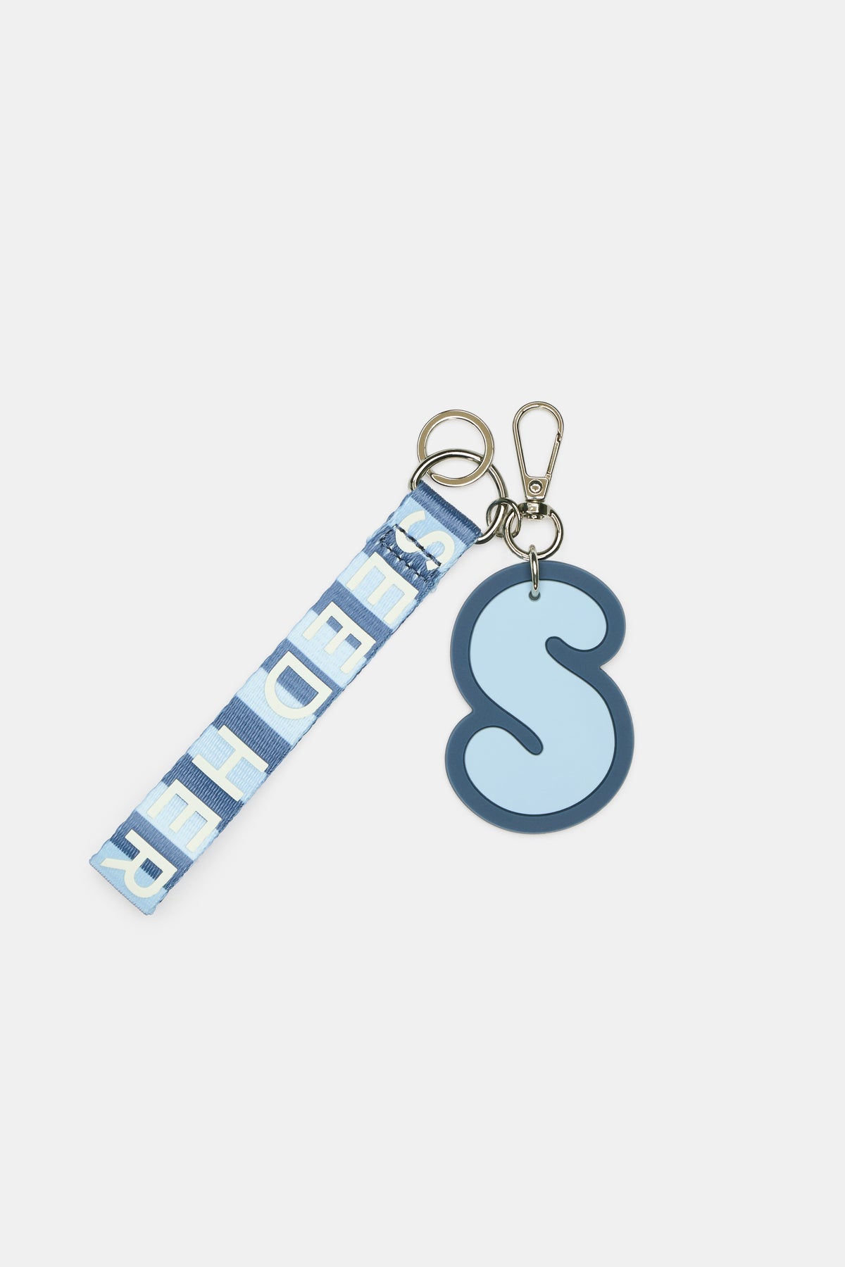 Stripe Strap Initial Keyring