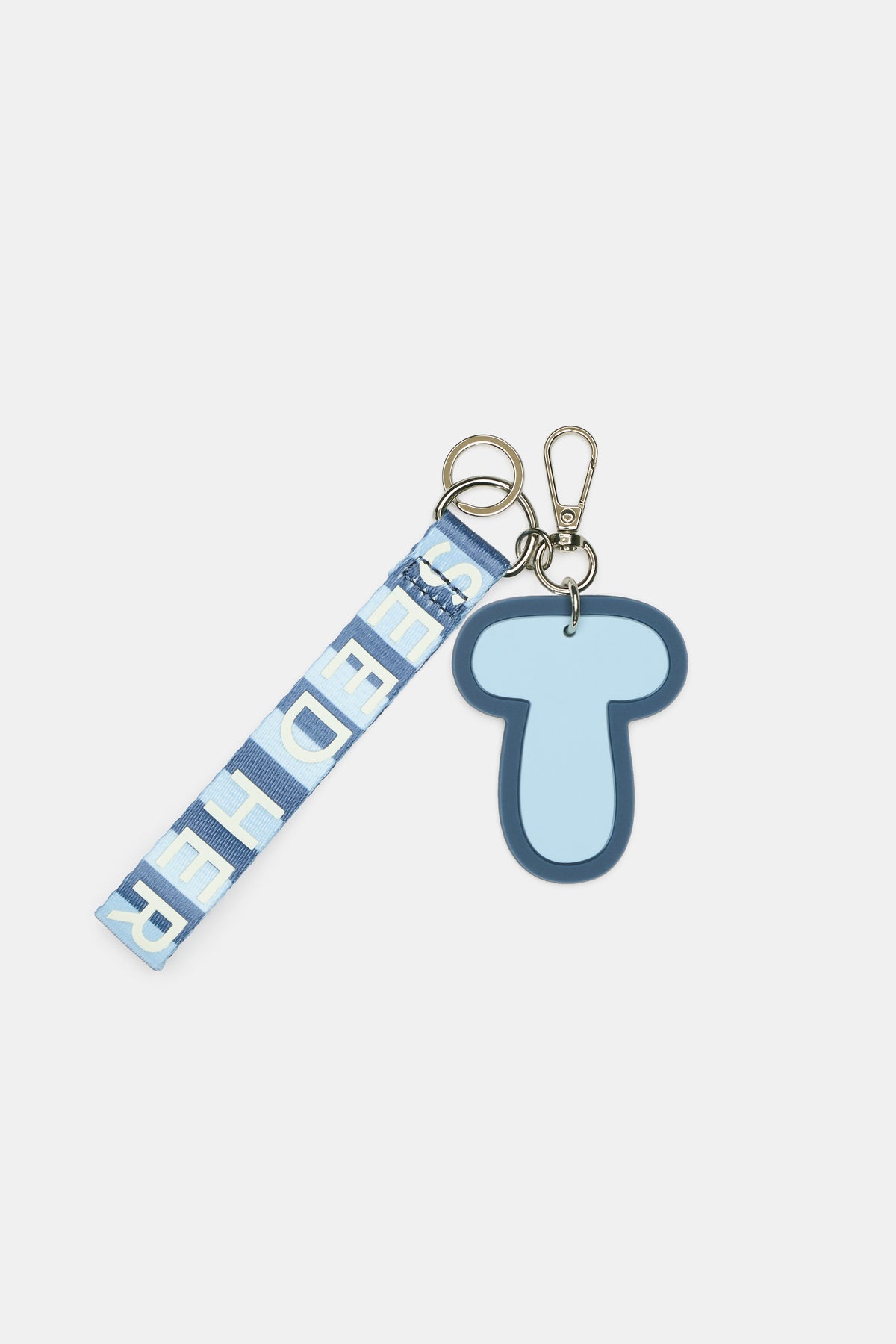 Stripe Strap Initial Keyring