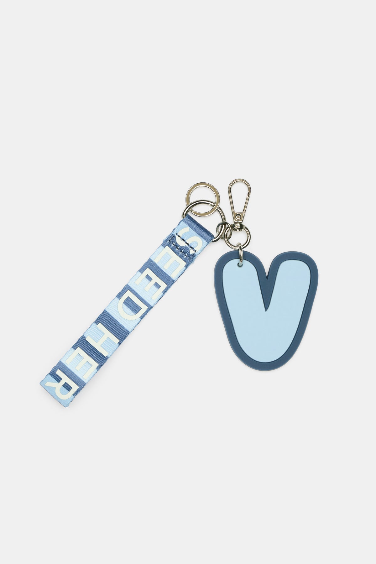 Stripe Strap Initial Keyring