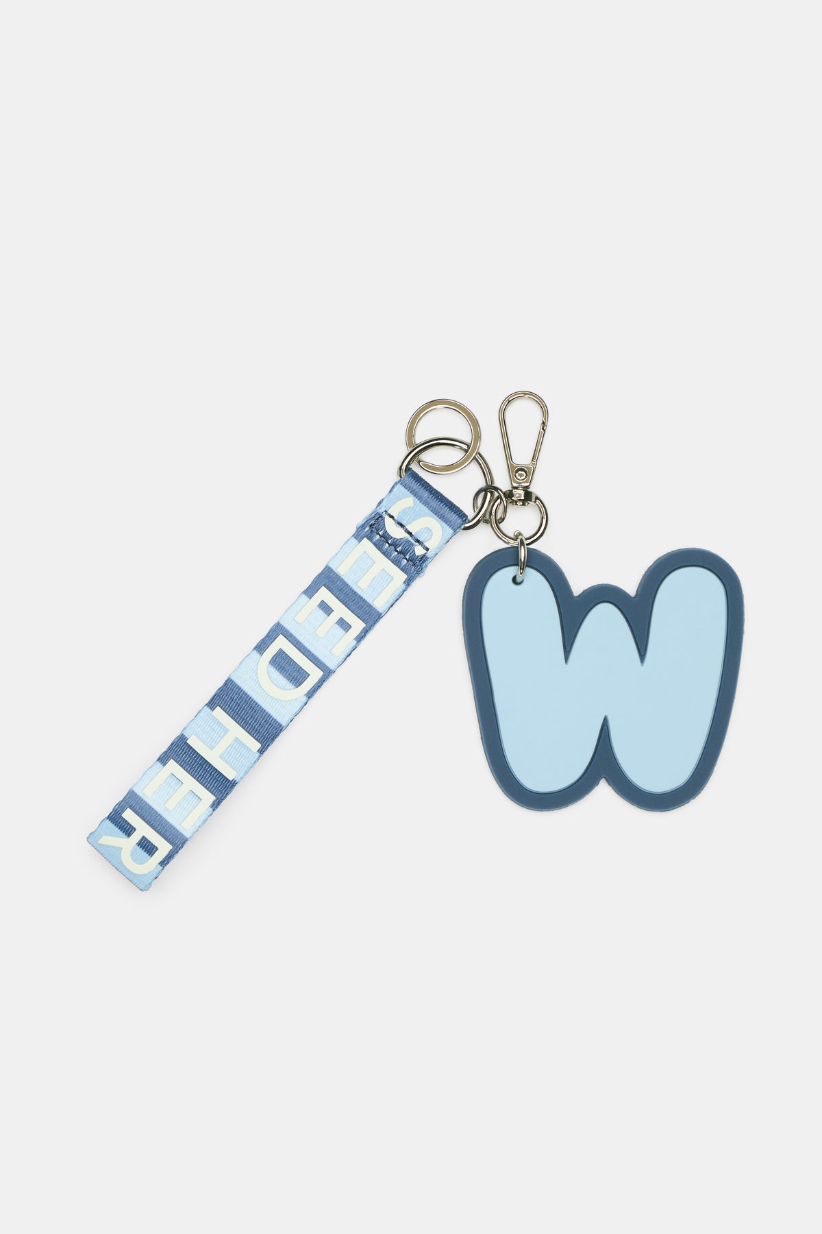 Stripe Strap Initial Keyring