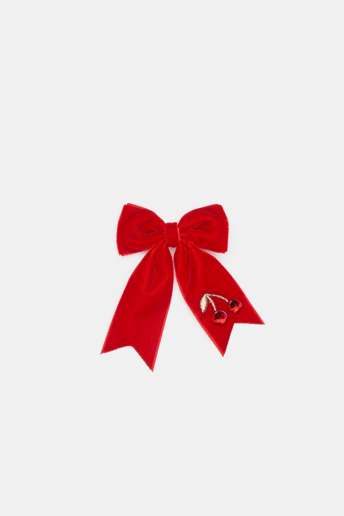 Velvet Bow Duck Clip