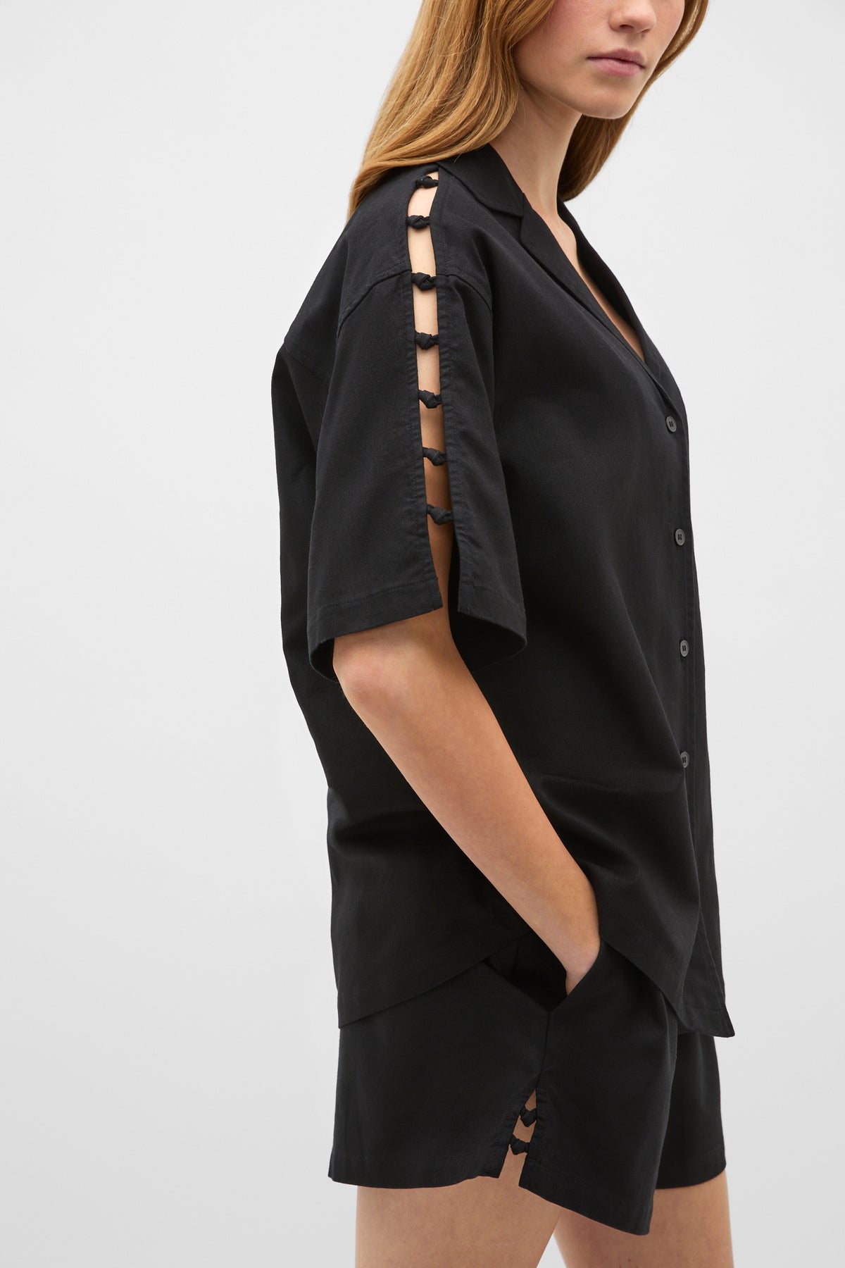 Knot Detail Boxy Shirt