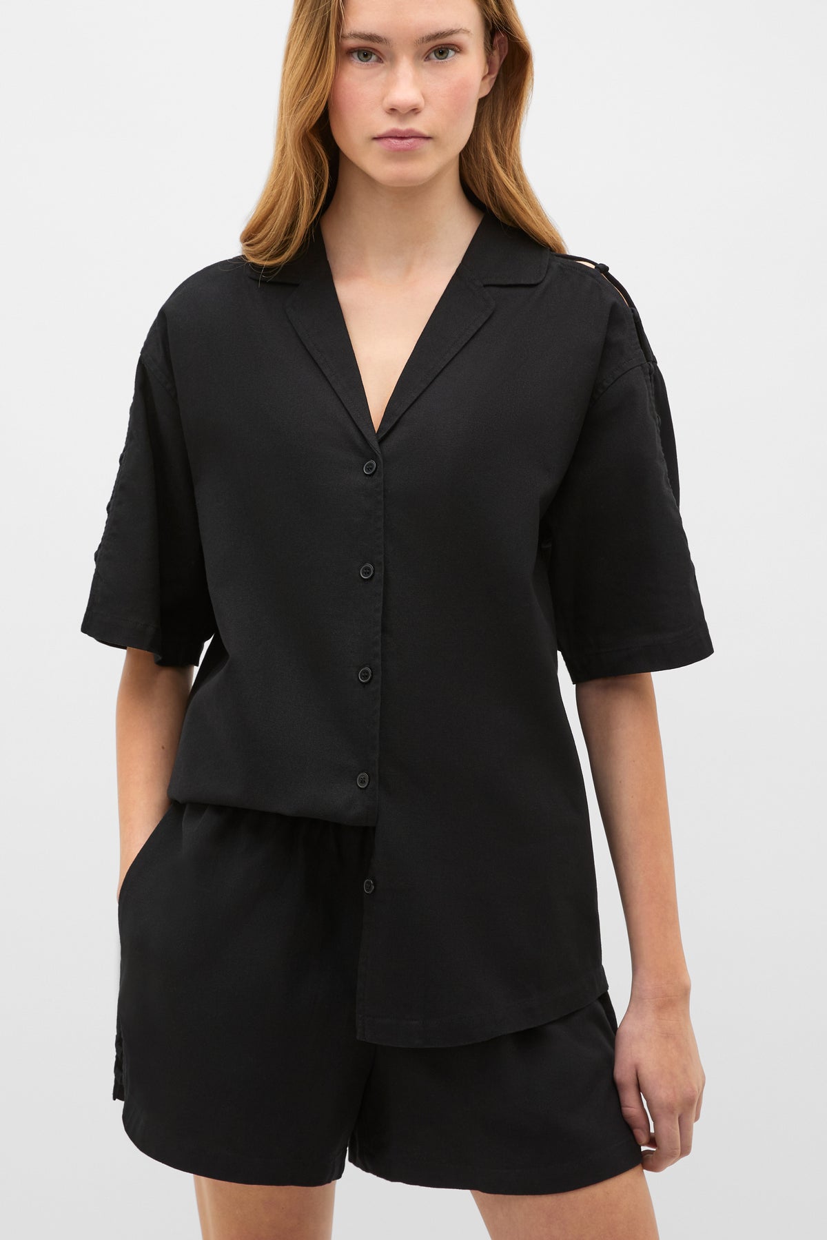Knot Detail Boxy Shirt