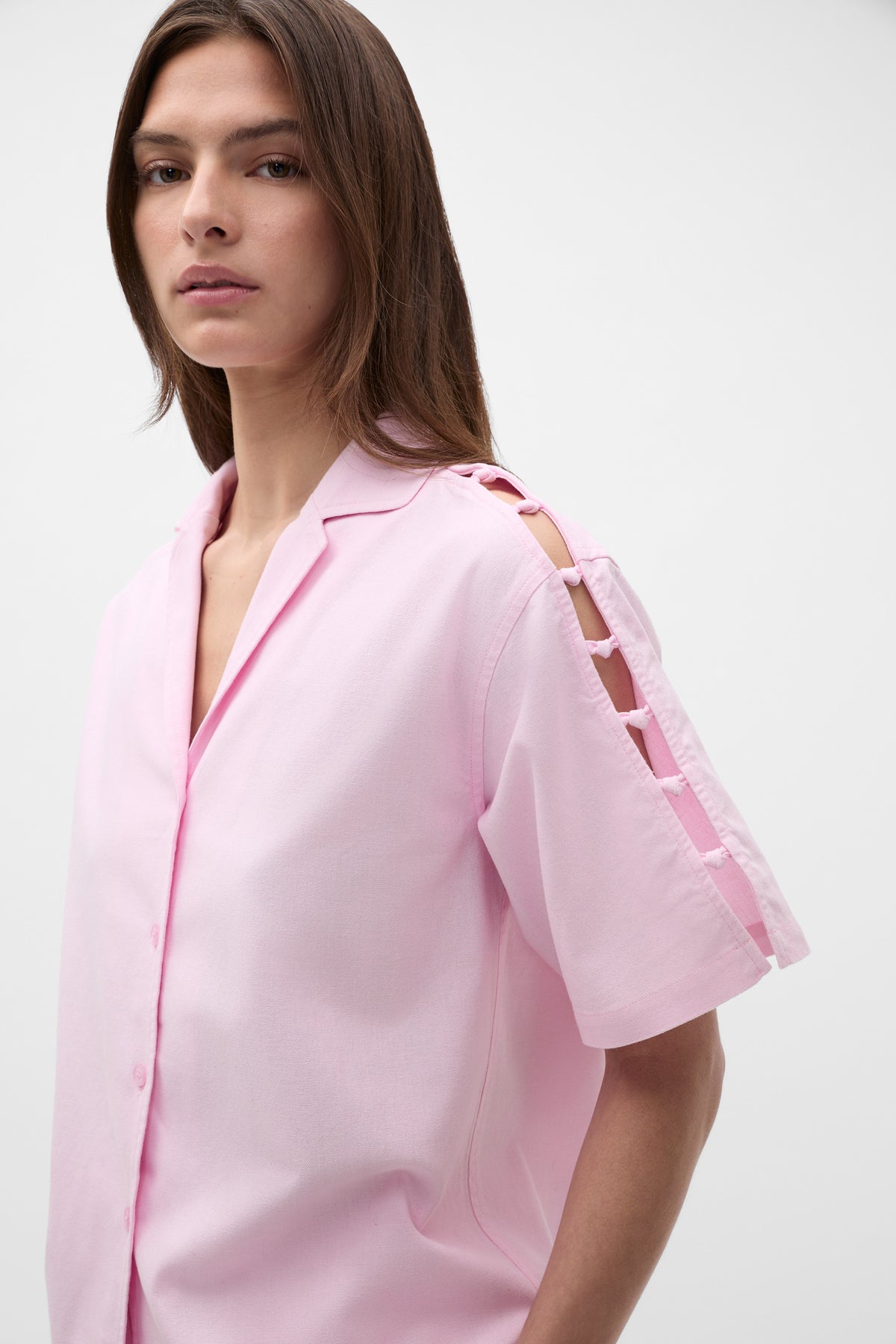 Knot Detail Boxy Shirt