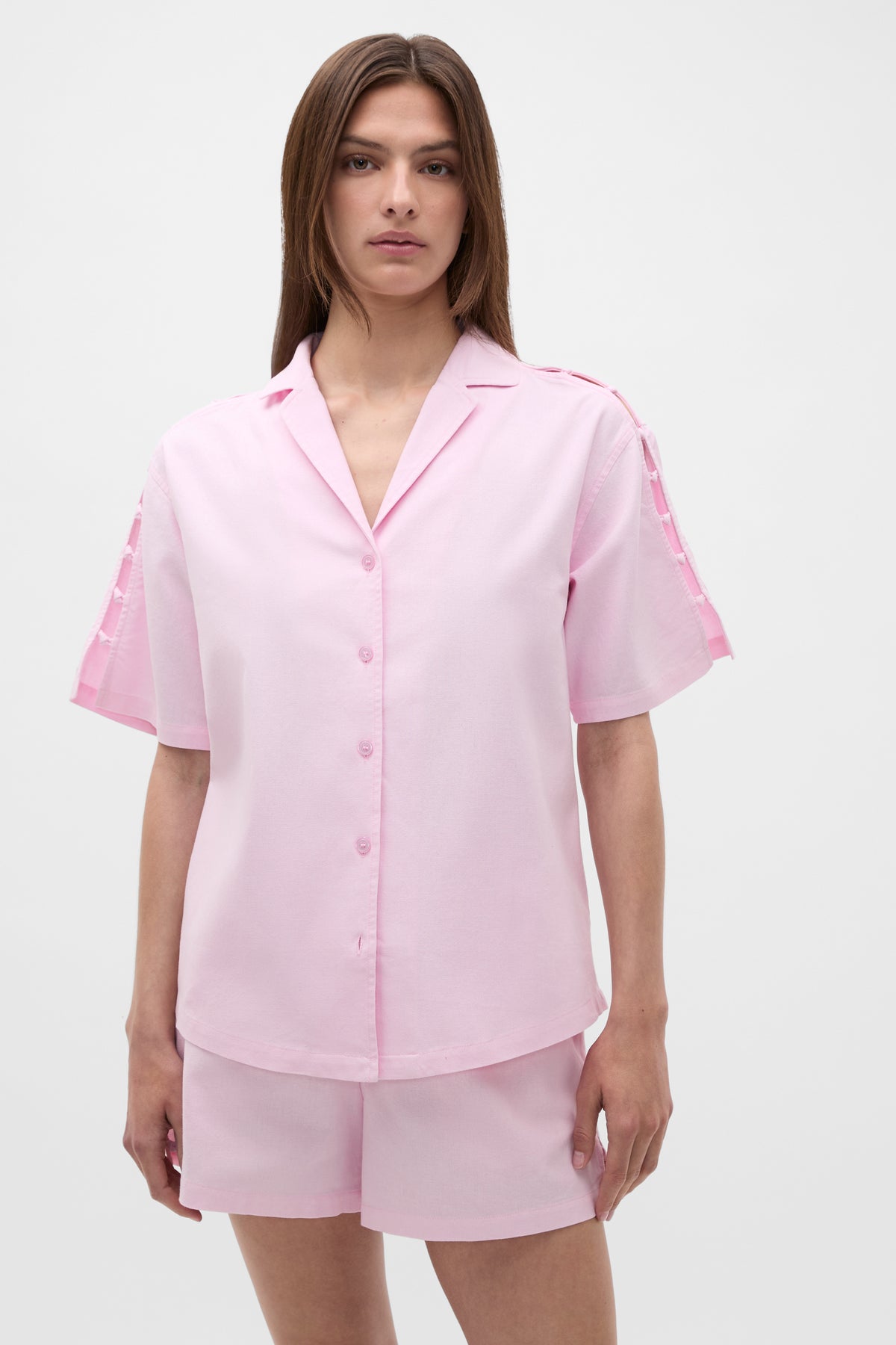Knot Detail Boxy Shirt