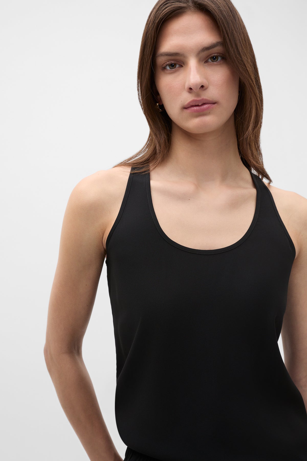 Satin Back Longline Tank