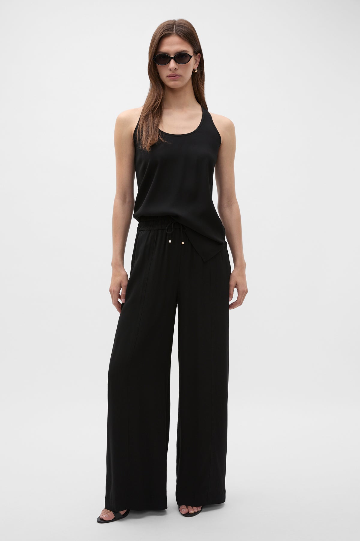 Satin Back Longline Tank