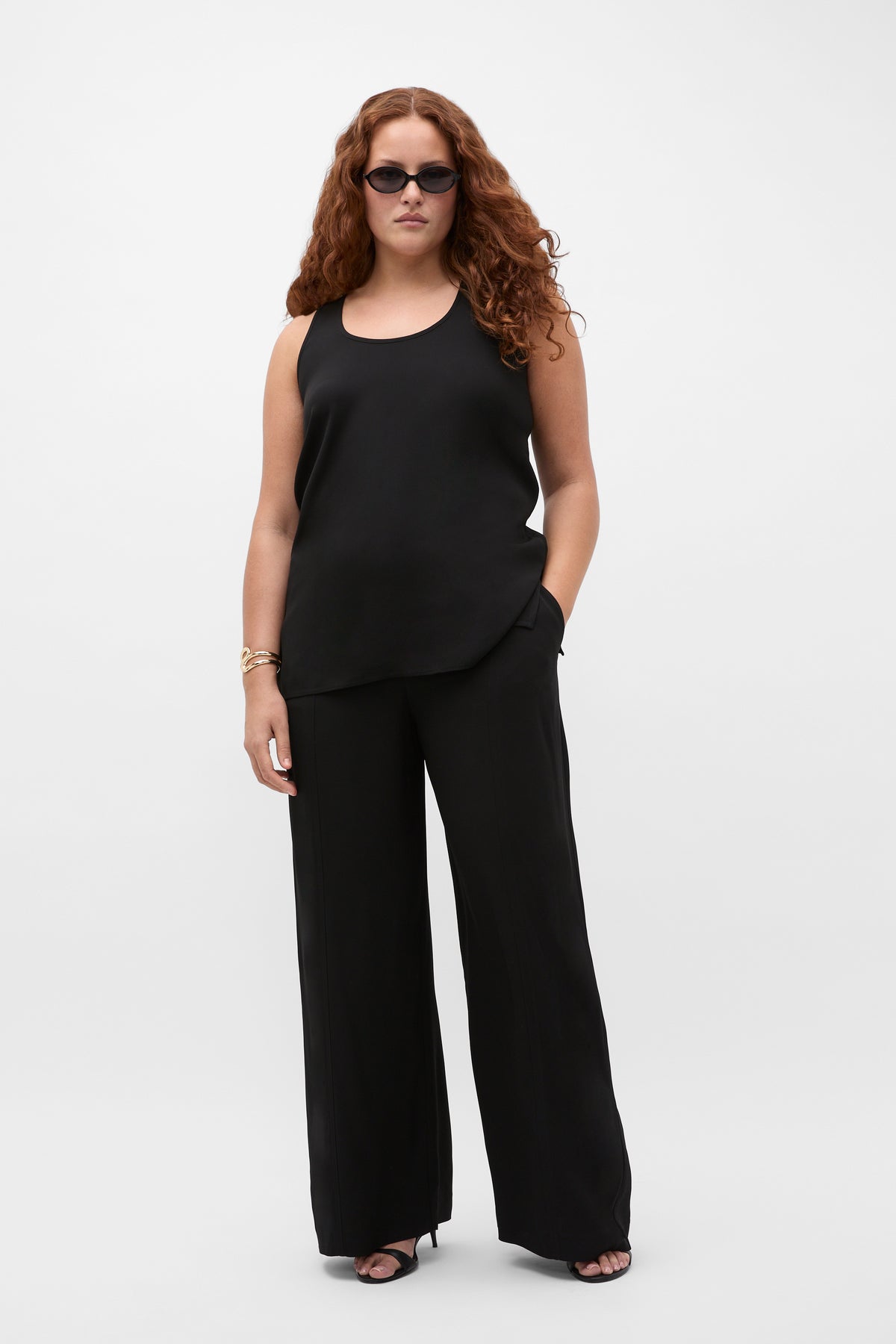 Satin Back Longline Tank