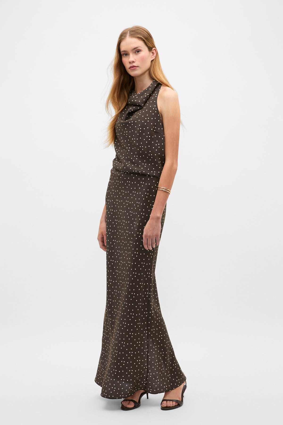 Spot Print Halter Top