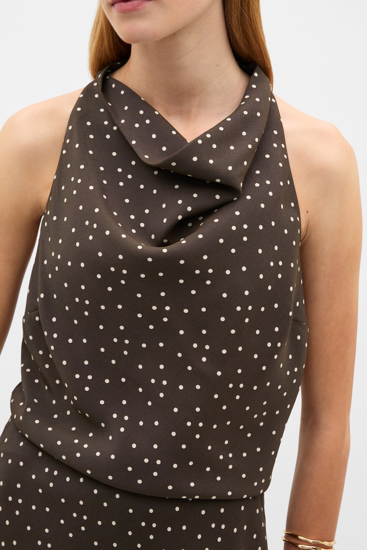 Spot Print Halter Top