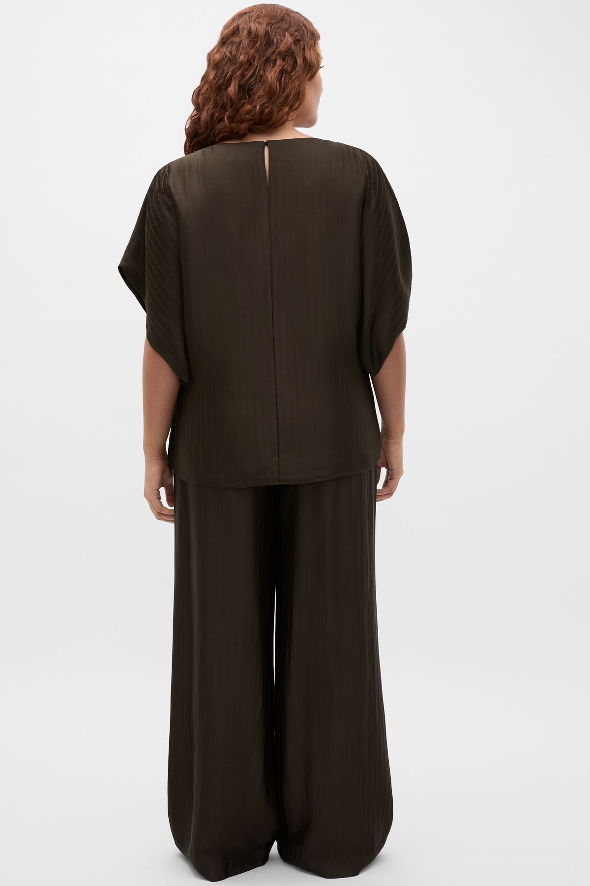 Self Stripe Batwing Top