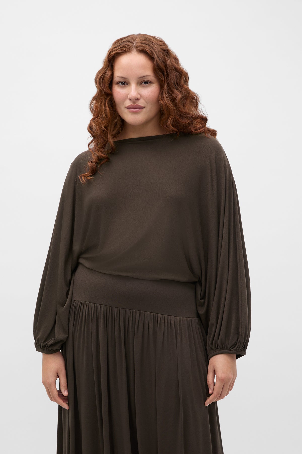Fine Knit Bubble Sleeve Top
