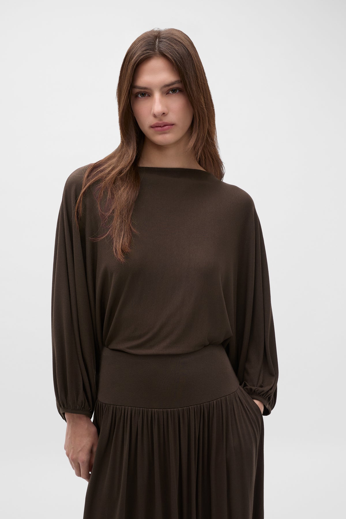 Fine Knit Bubble Sleeve Top