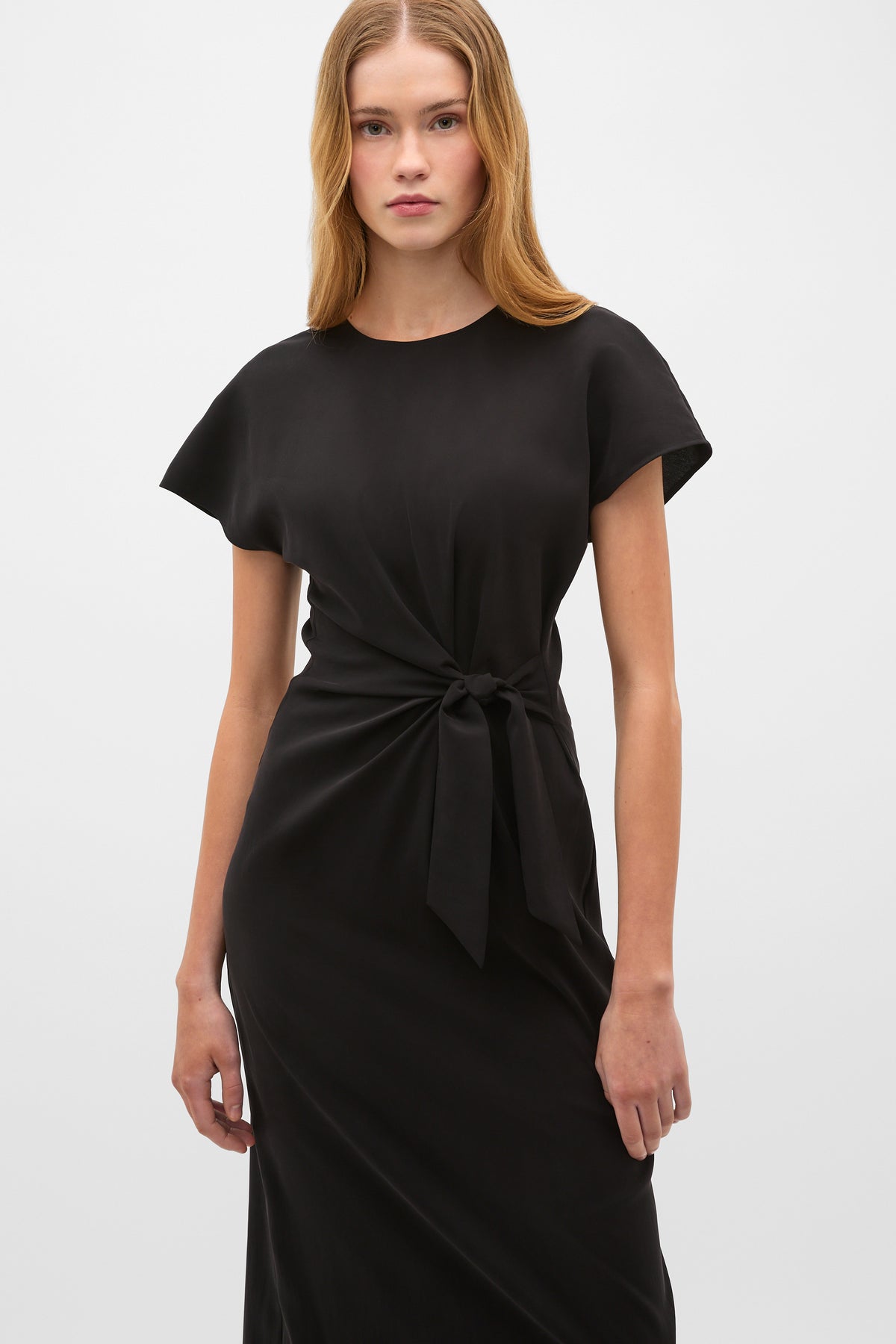 Tie Waist Midi Dress