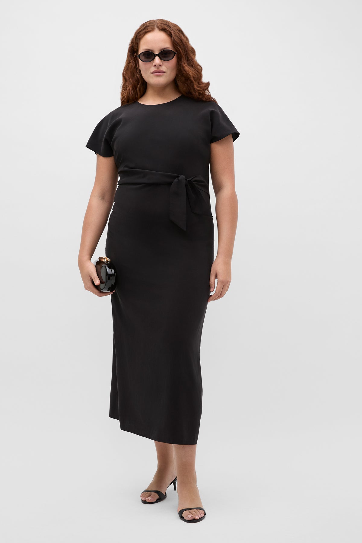 Tie Waist Midi Dress
