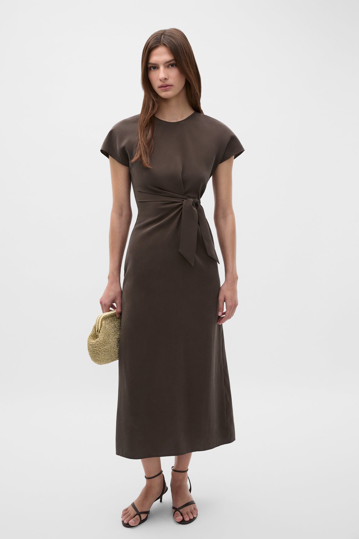 Tie Waist Midi Dress