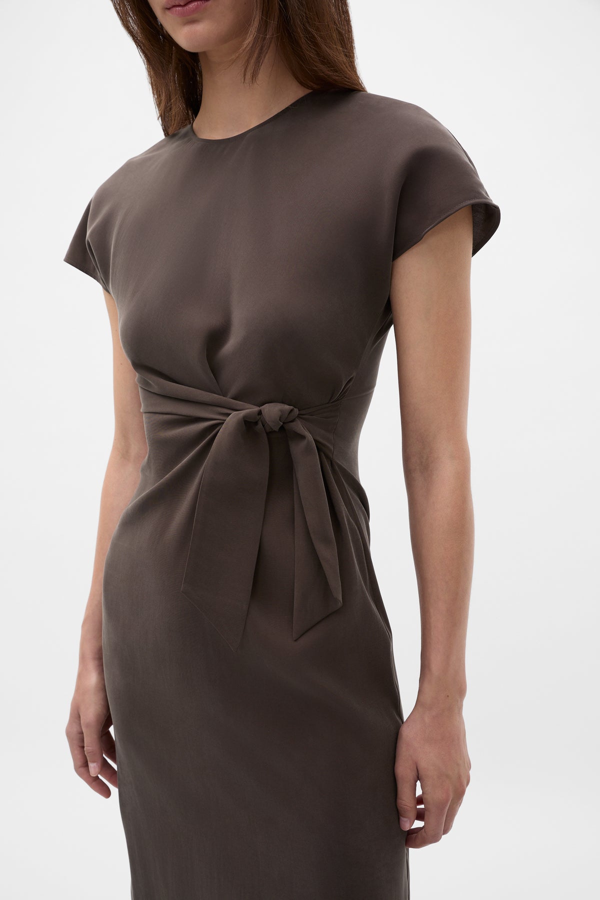 Tie Waist Midi Dress