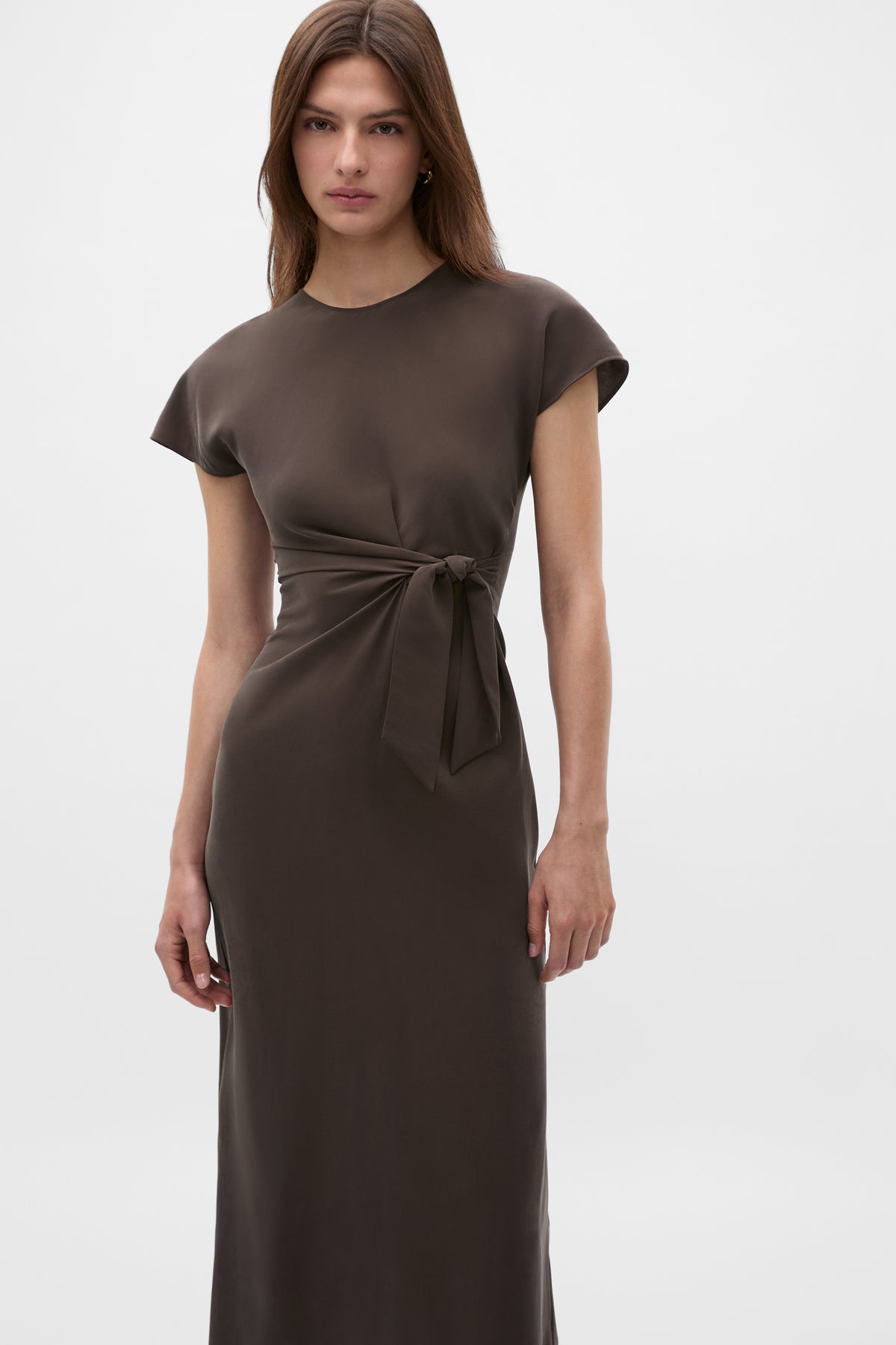 Tie Waist Midi Dress