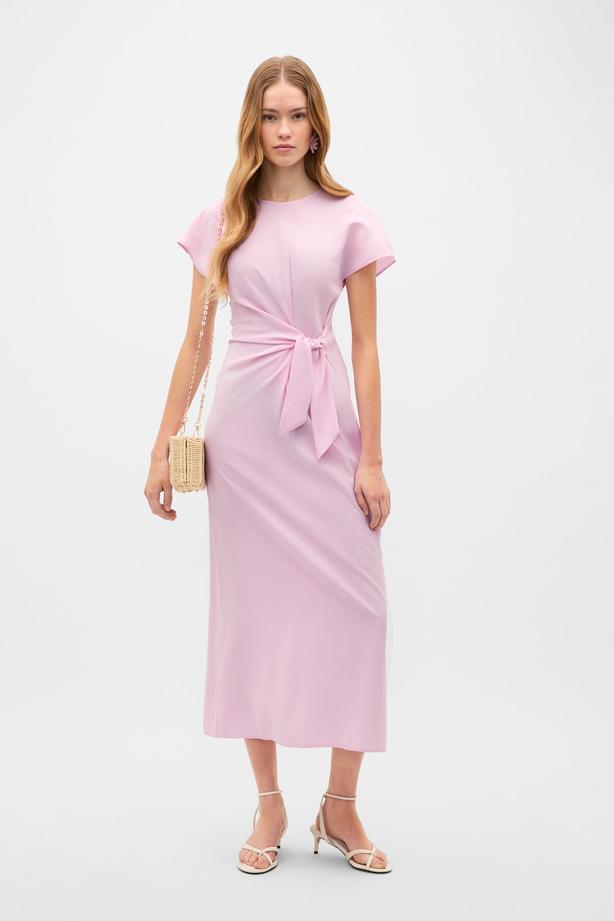 Tie Waist Midi Dress