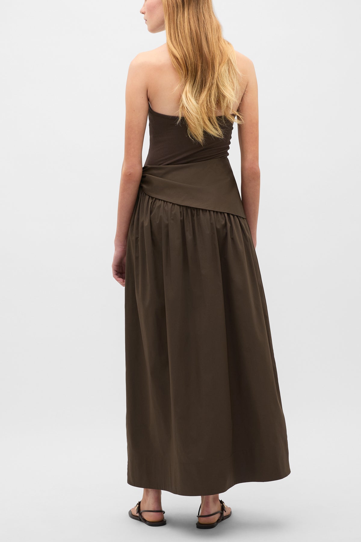 Tie Waist Midi Skirt
