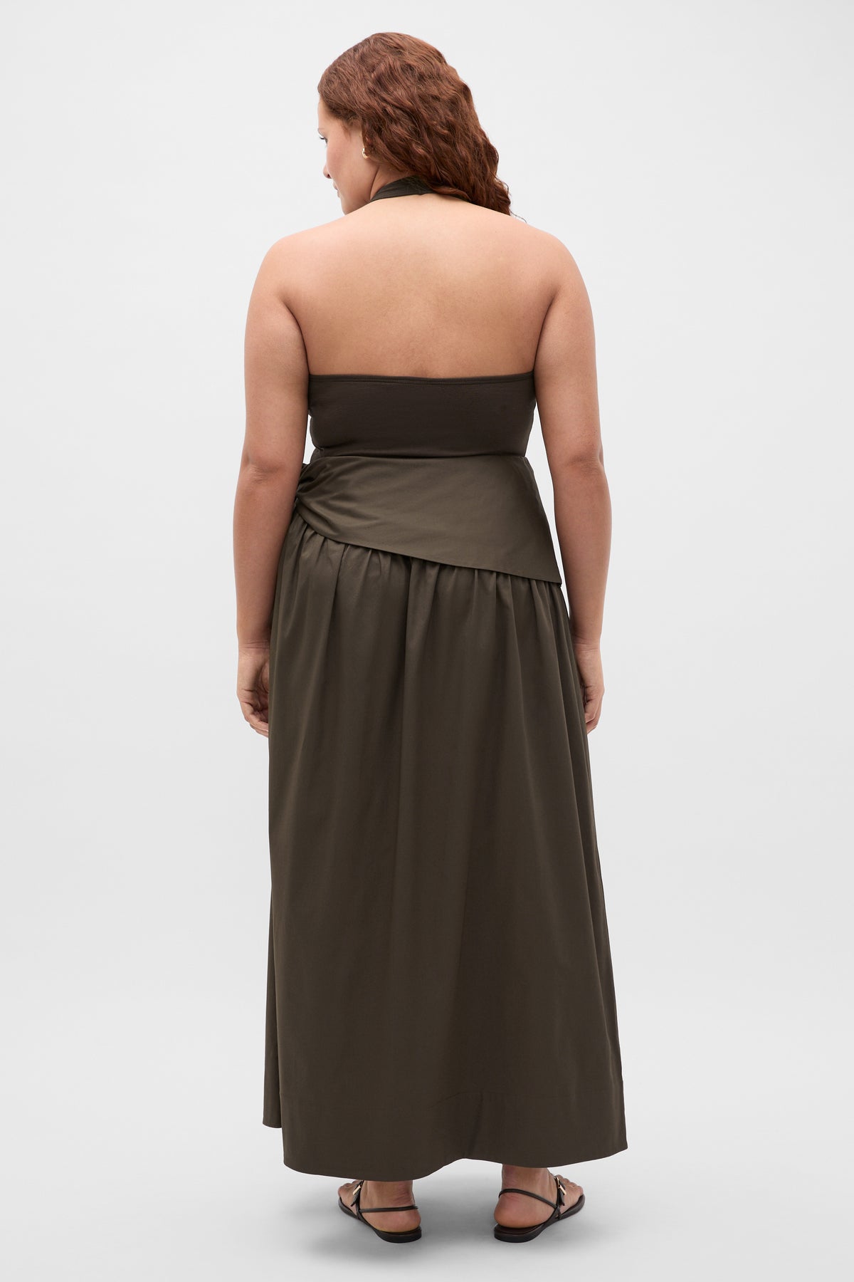 Tie Waist Midi Skirt