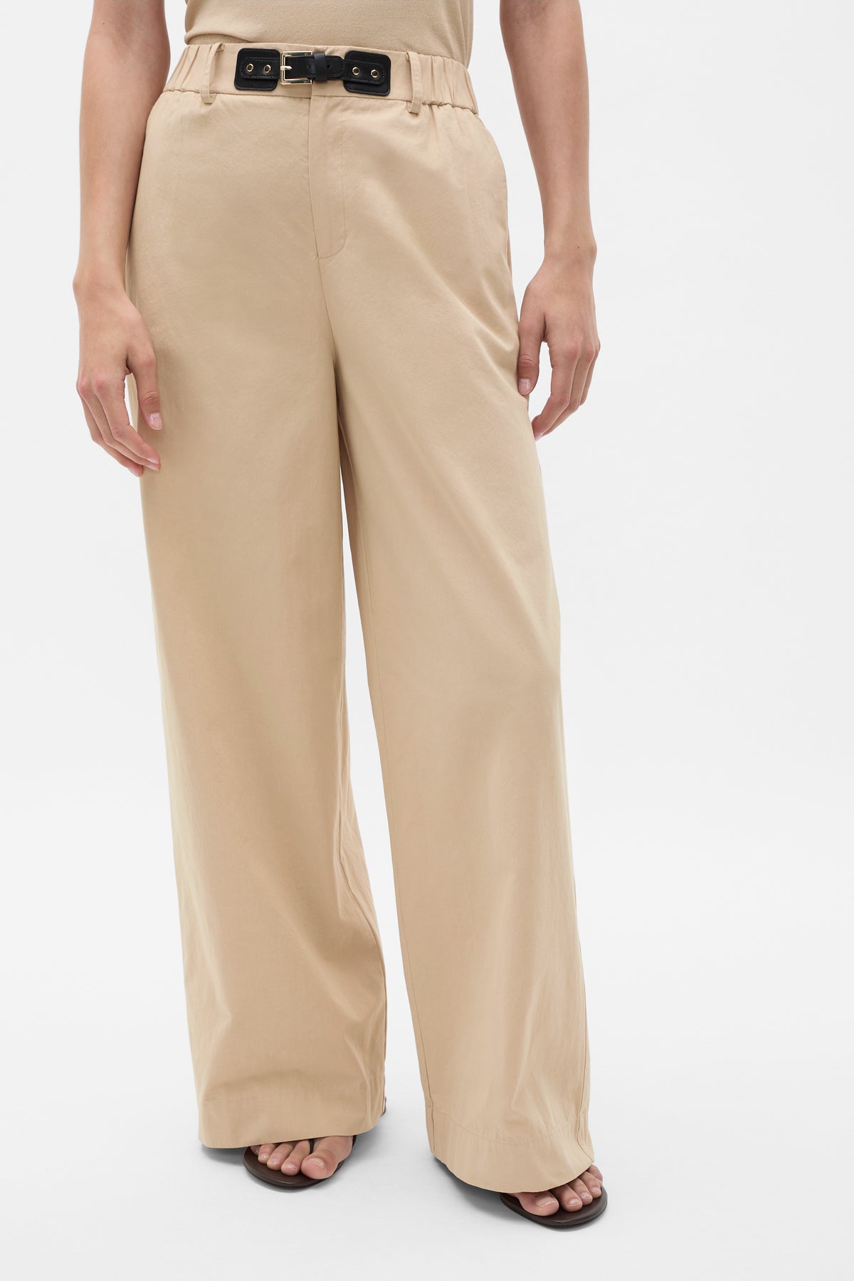 Contrast Belt Pant
