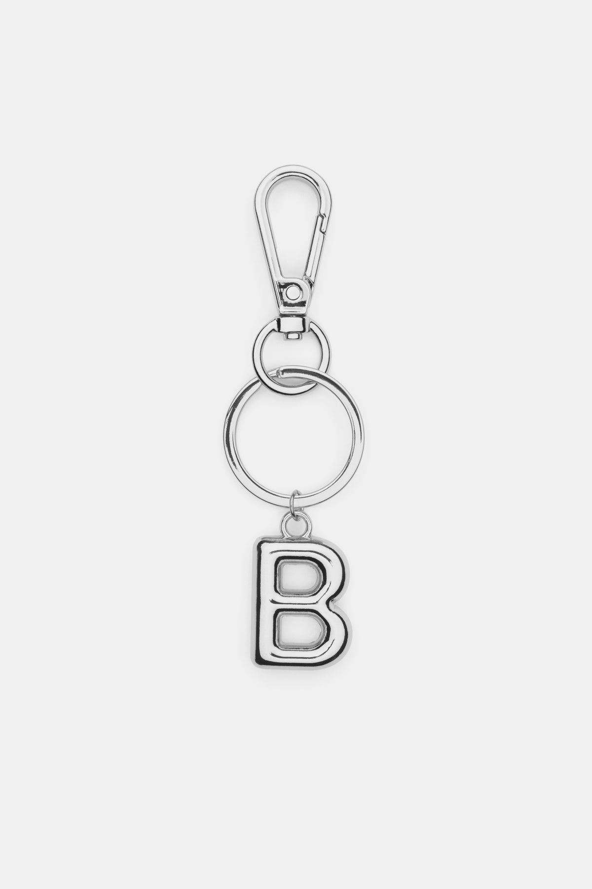 Silver Initial Keyring