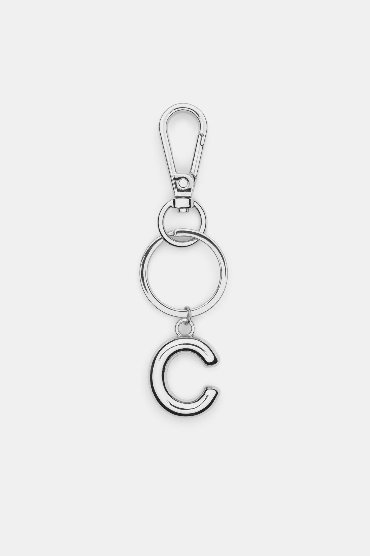 Silver Initial Keyring
