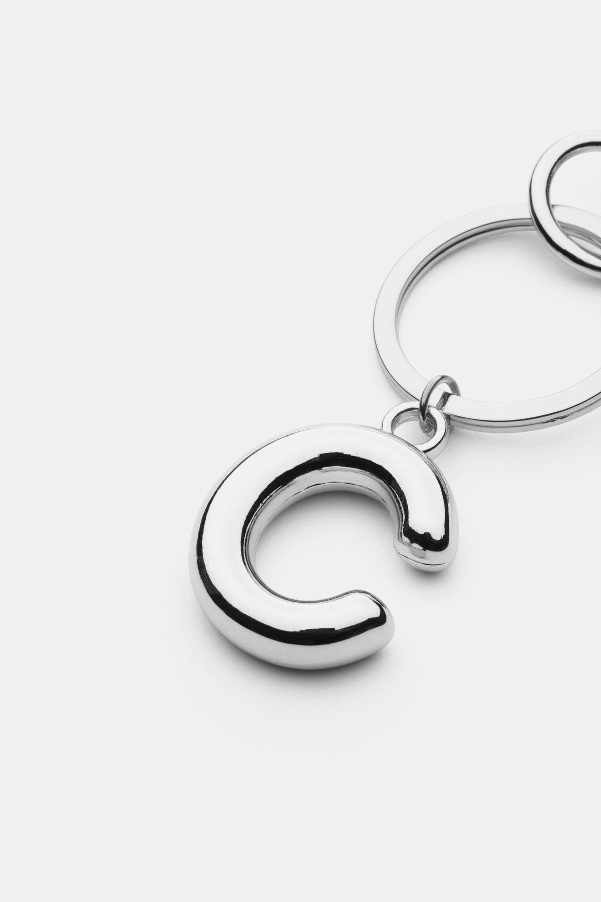 Silver Initial Keyring
