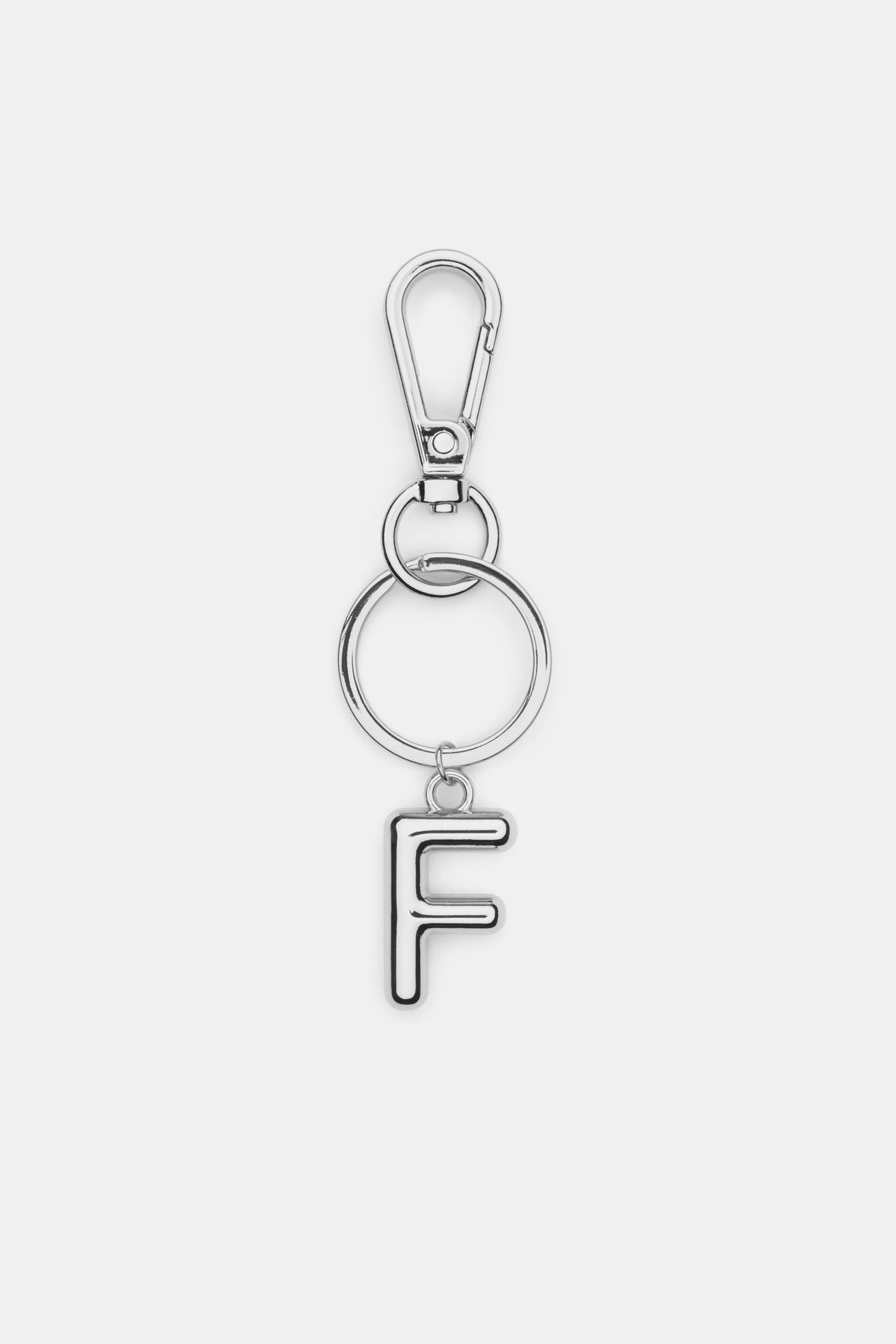 Silver Initial Keyring