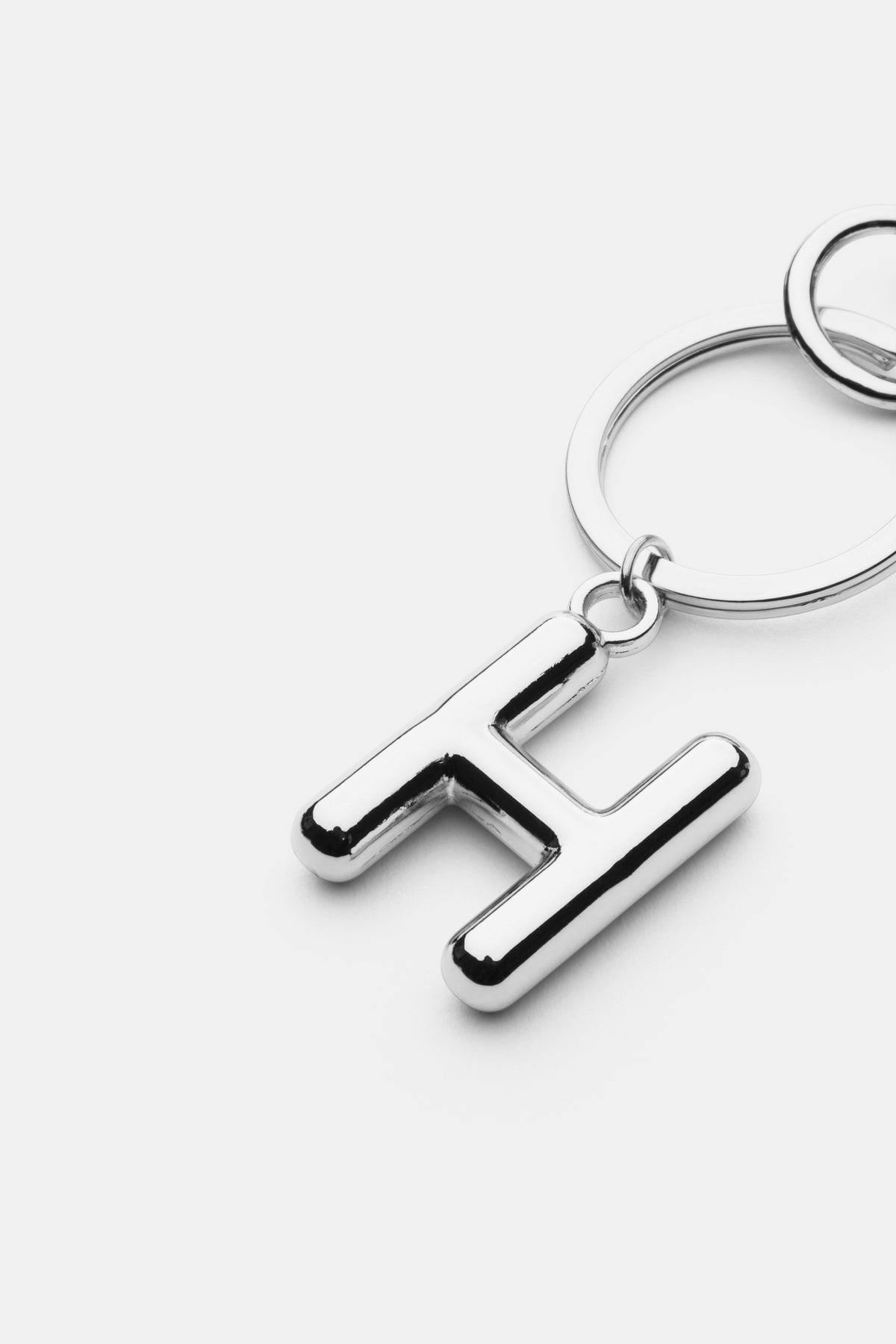 Silver Initial Keyring