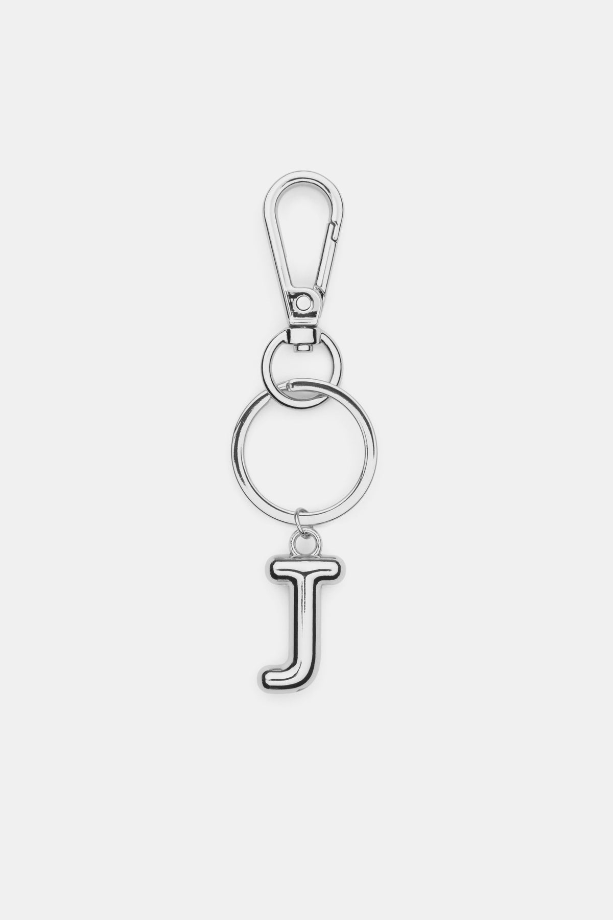 Silver Initial Keyring