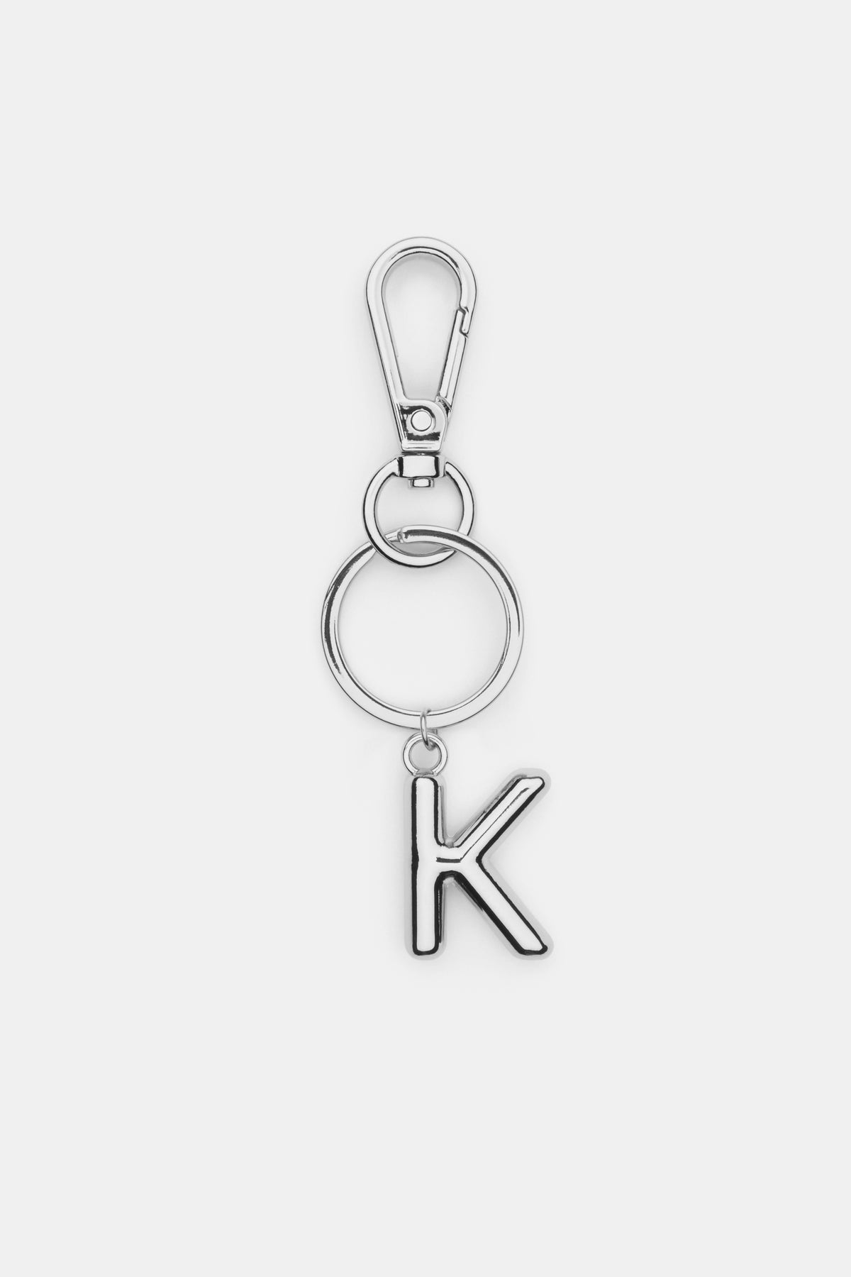 Silver Initial Keyring
